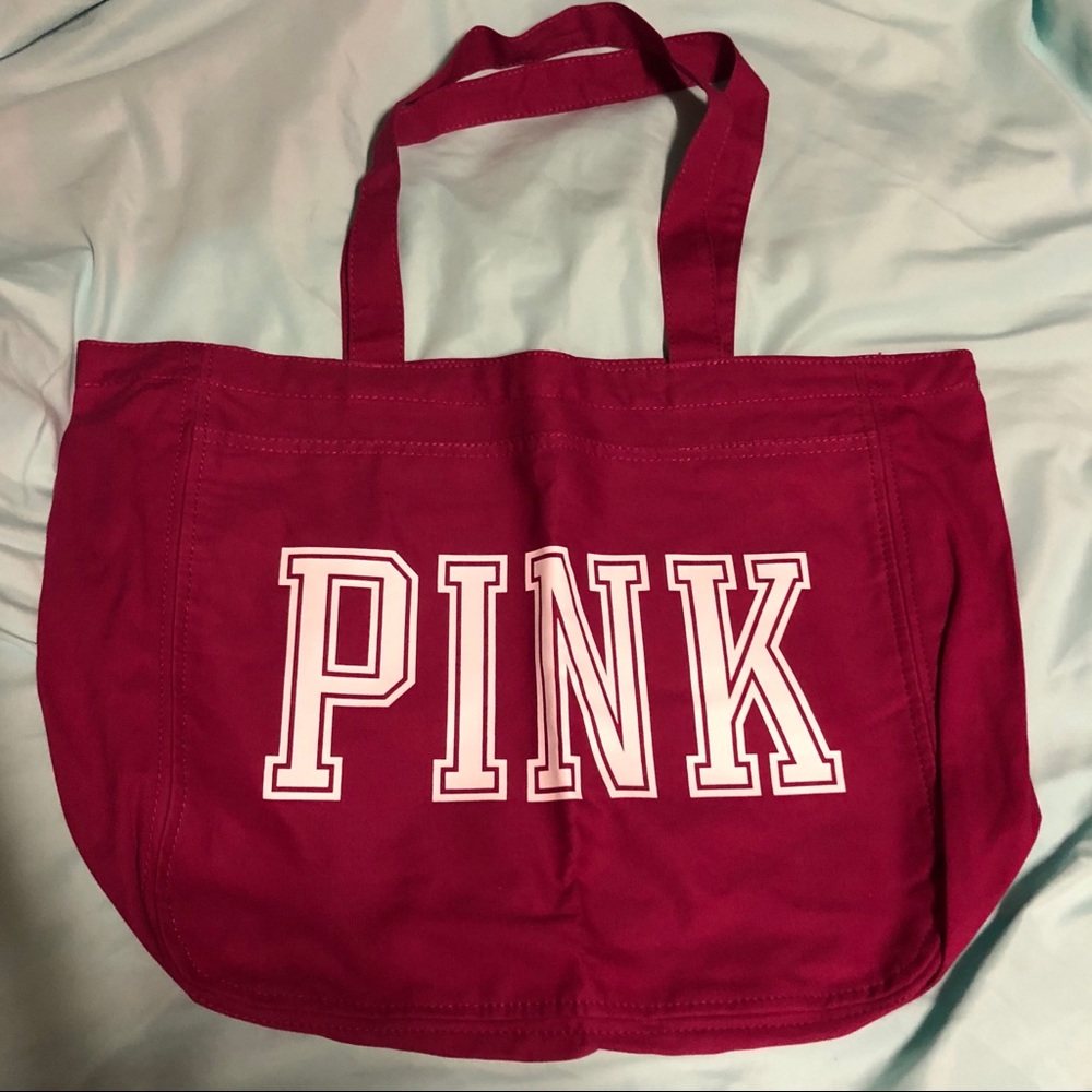 Pink Victoria’s Secret Tote Bag with Zipper